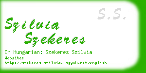 szilvia szekeres business card